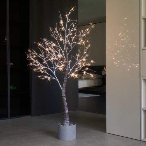 Lighted Snow Dusted Tree 6FT 128L