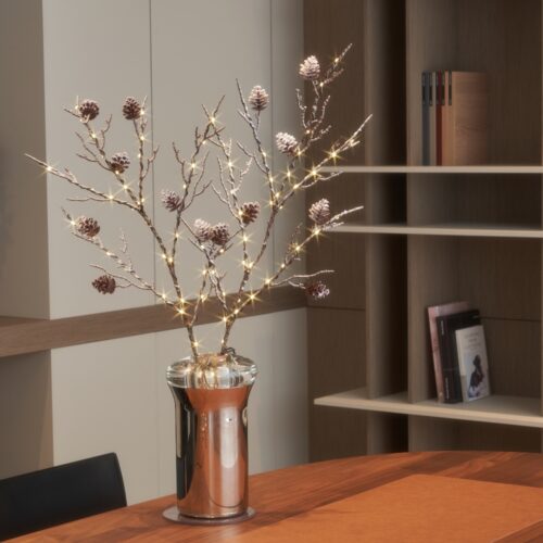 Lighted Pinecone Branches 32IN 80L
